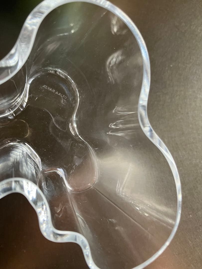  Aalto Vase クリアガラス　95mm