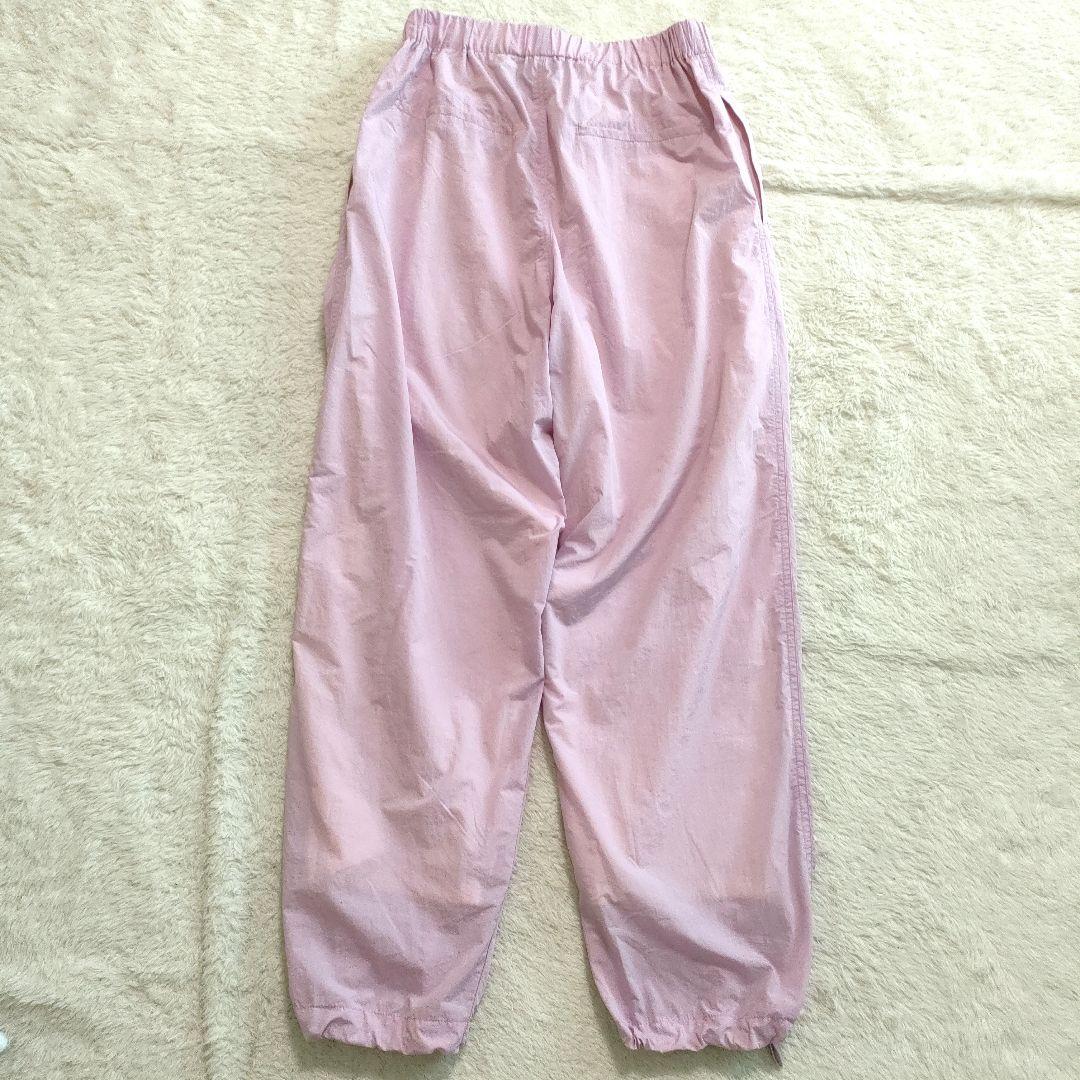 TICCAピンク カーゴパンツ ゴムウエスト サイドポケット付きフリー