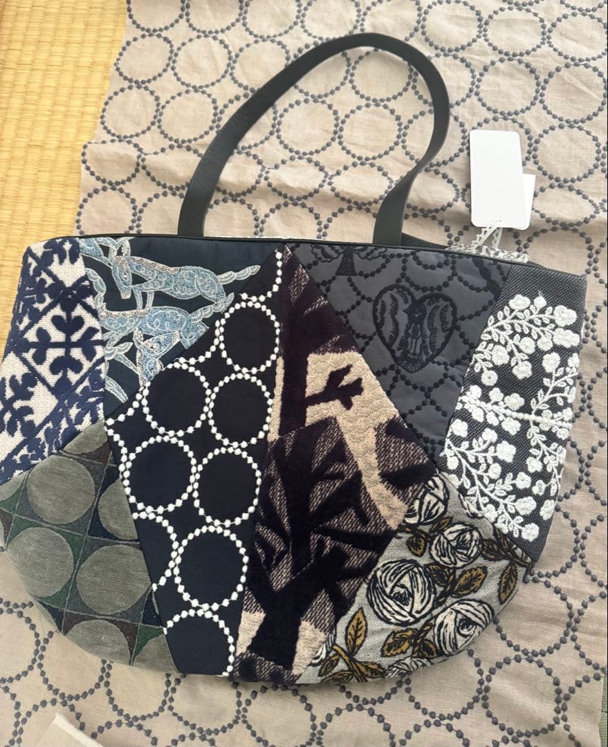 未使用　ミナペルホネン パラバッグ　ダークミックス