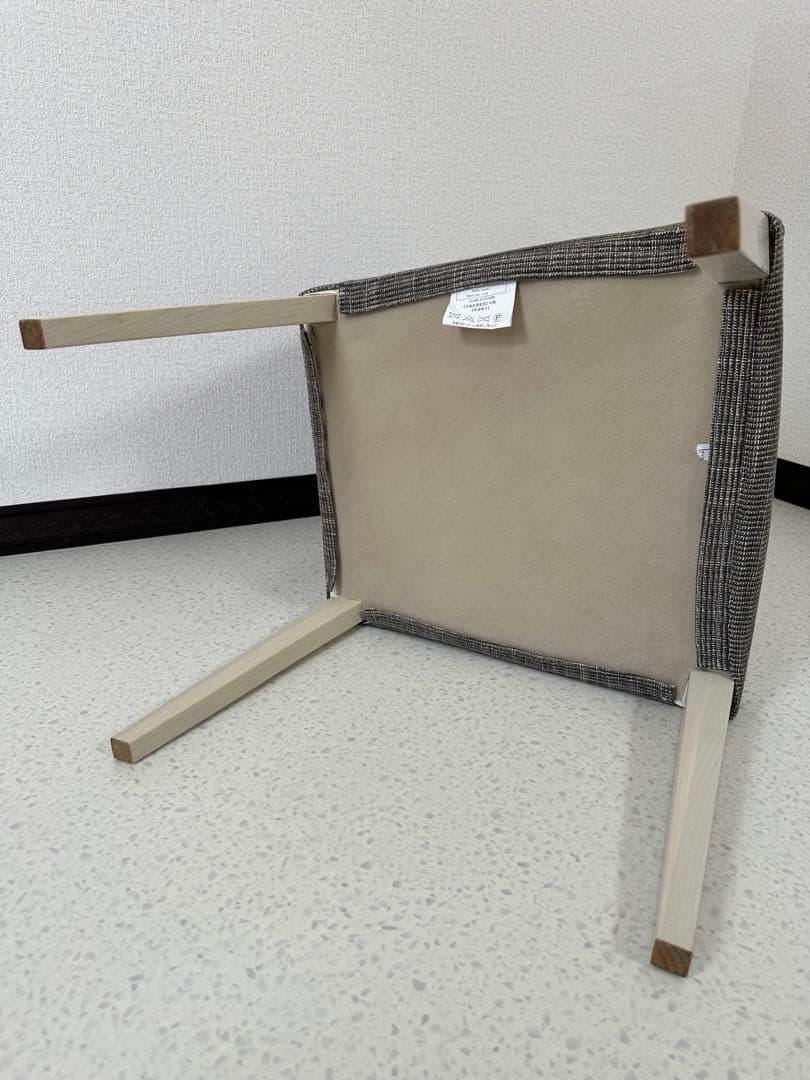 （2/2）アクタス ダイニングチェア モダン ファブリック 無垢単板　※i1※