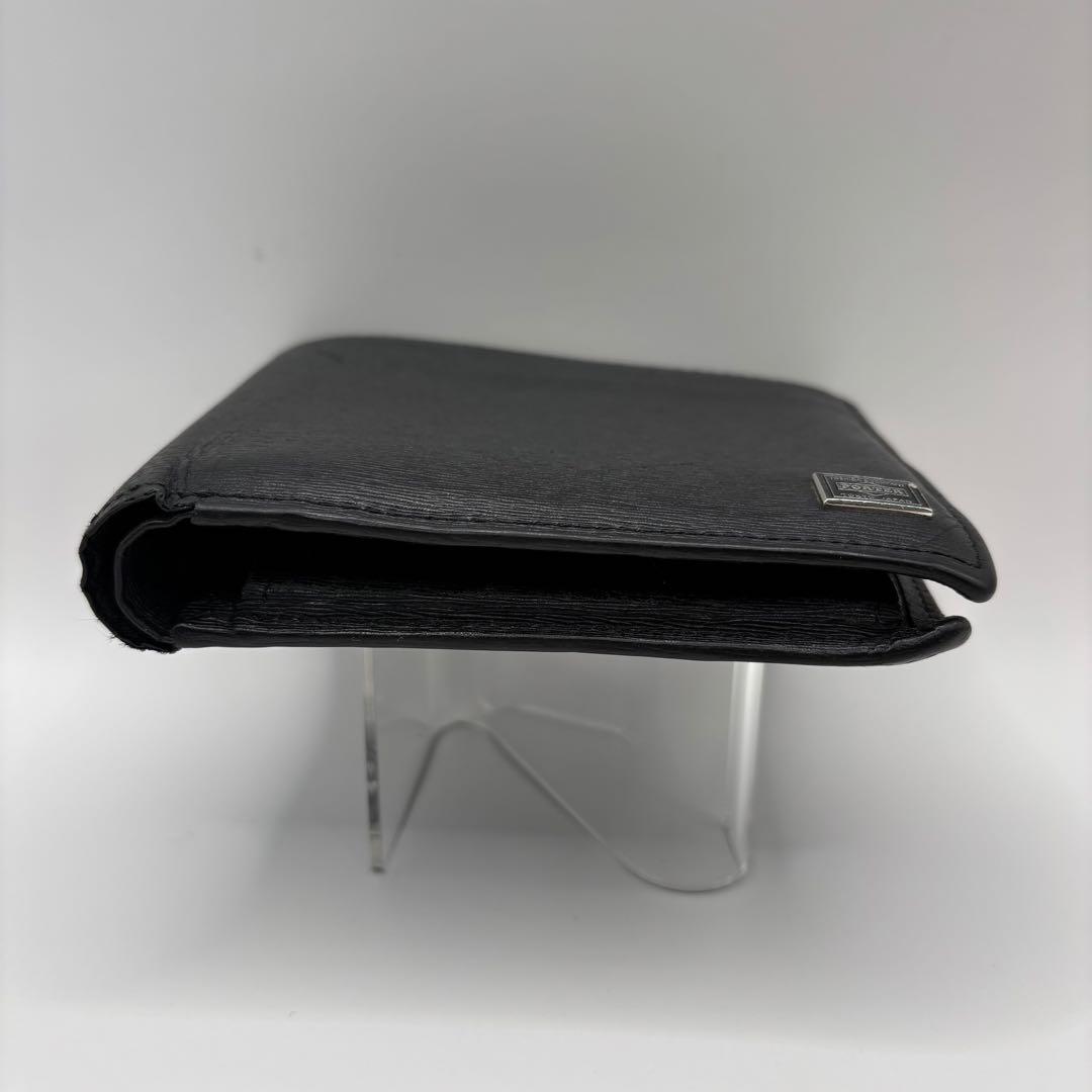 PORTER 二つ折り財布　カレント　ブラック　小銭入れあり　CURRENT
