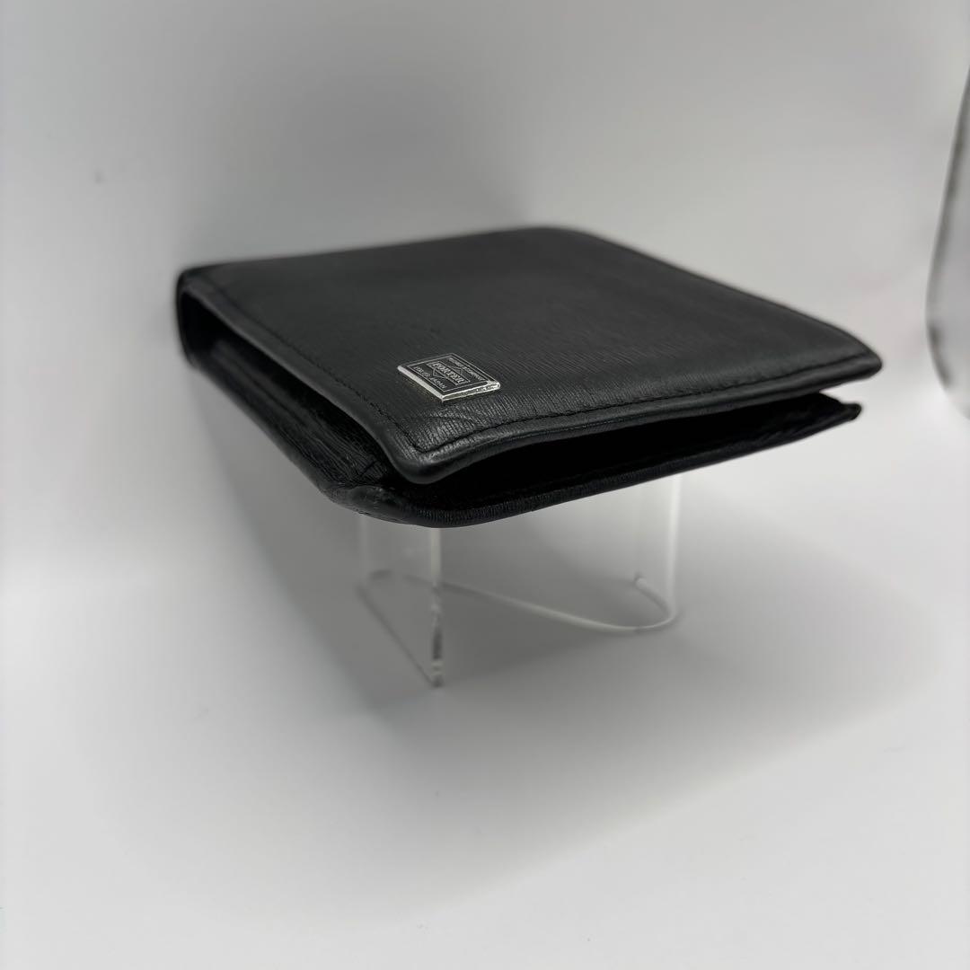 PORTER 二つ折り財布　カレント　ブラック　小銭入れあり　CURRENT