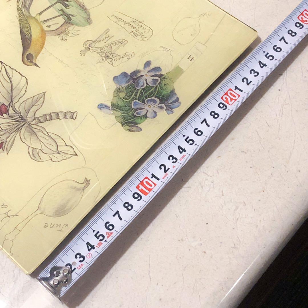 ラージサイズ　ジョンデリアン　デコパージュトレイ　フラワーバード