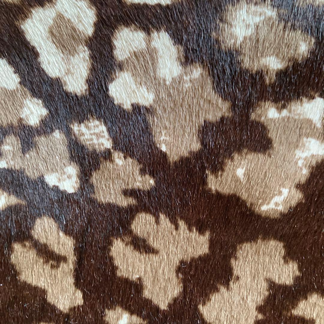 【LOEWE】【新品】クラッチ ポーチ スウェード アニマル柄 レオパード