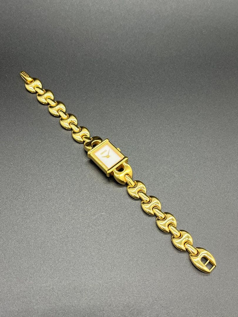 GUCCI 腕時計 1800L 金 箱付 動作未確認 ヴィンテージ