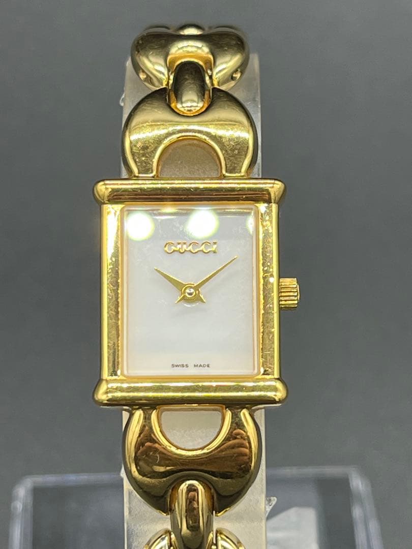 GUCCI 腕時計 1800L 金 箱付 動作未確認 ヴィンテージ