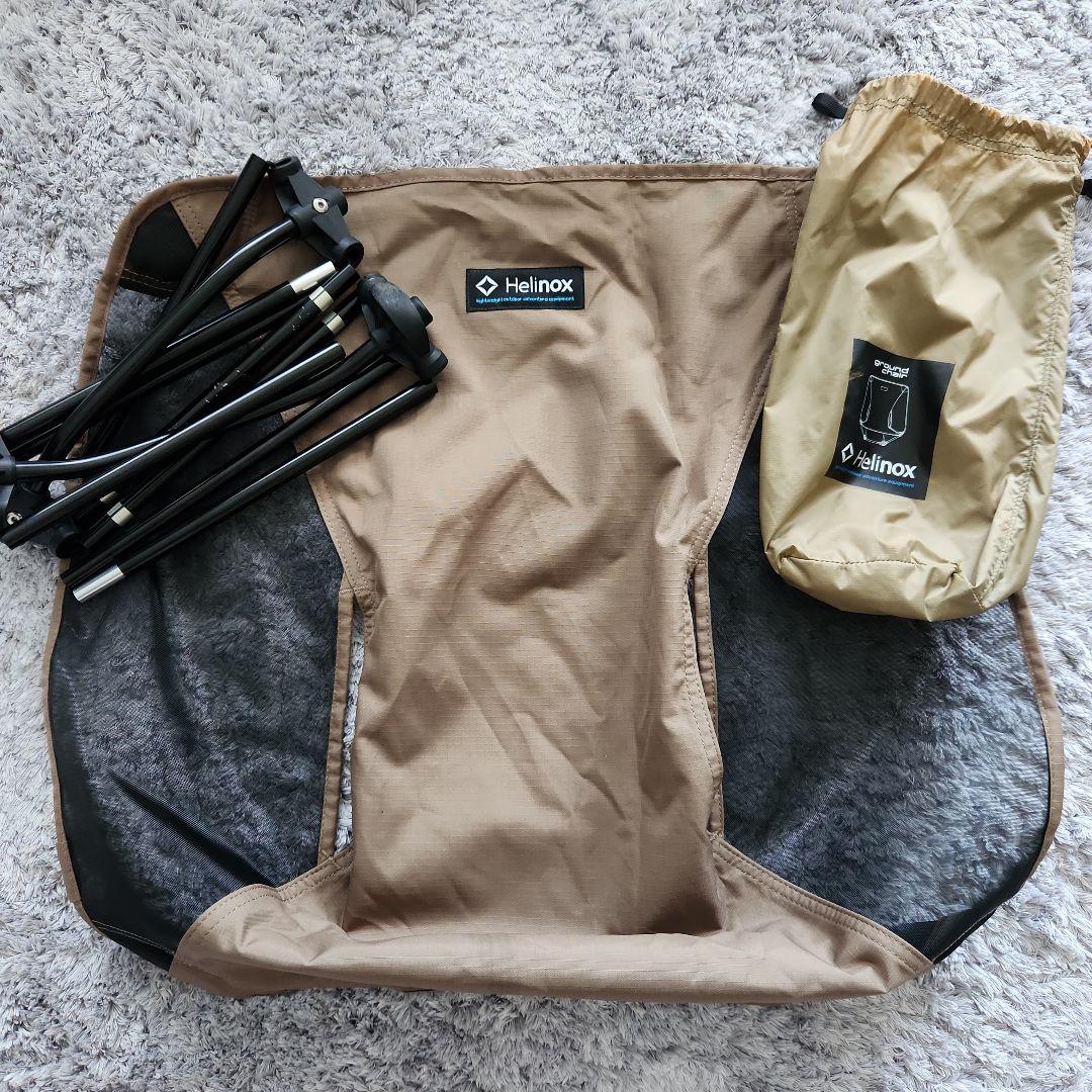 Helinox ヘリノックスグラウンドチェア簡単組立式 椅子.キャンプ運動会釣り