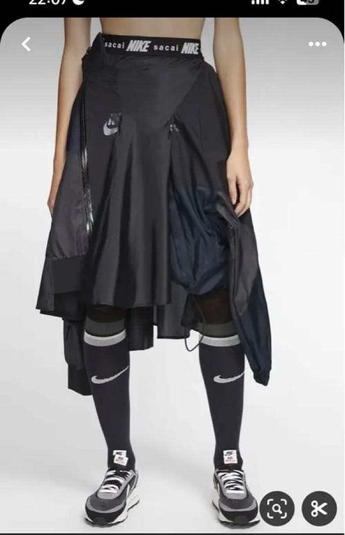 Sacai × NIKE ソックス 23-25cm ニーハイ