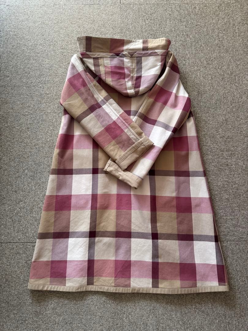 ブルーレーベルクレストブリッジ リバーシブルトレンチコートフード