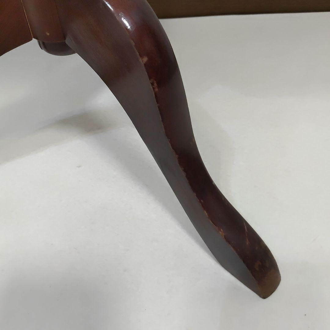 アンティーク 革張り サイドテーブル ワインテーブル