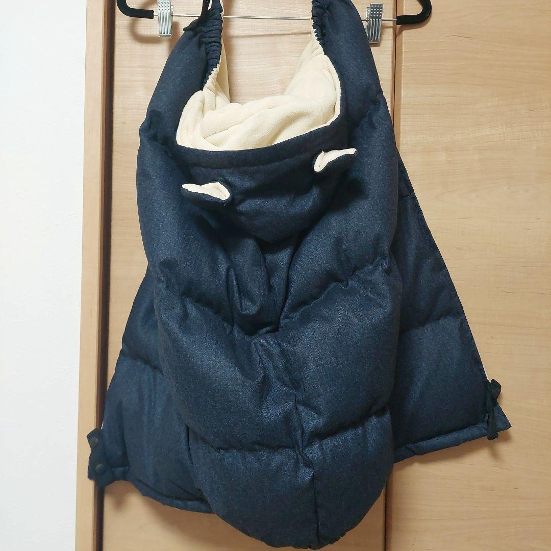 a.i.n ダウン コート ケープ マタニティ ネイビー M~Lサイズ