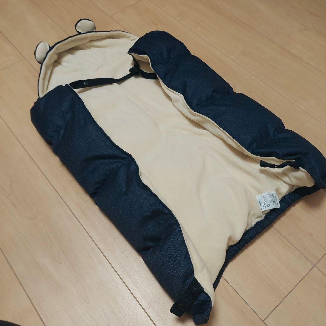 a.i.n ダウン コート ケープ マタニティ ネイビー M~Lサイズ