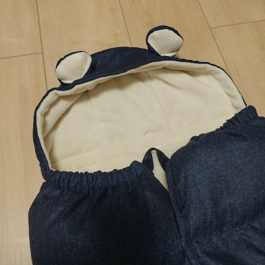 a.i.n ダウン コート ケープ マタニティ ネイビー M~Lサイズ