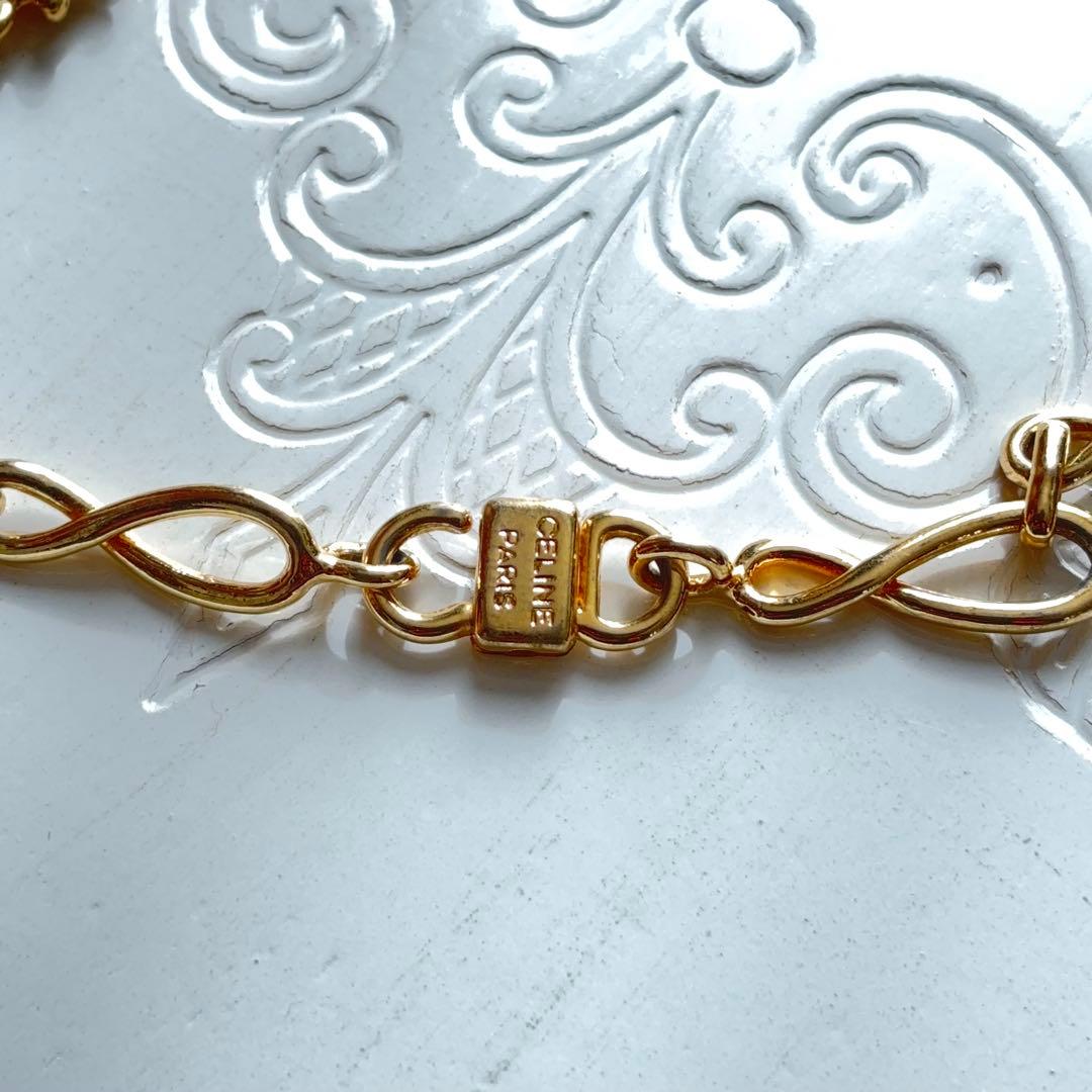 【希少】CELINE トリオンフ ゴールド チェーンネックレス80sヴィンテージ