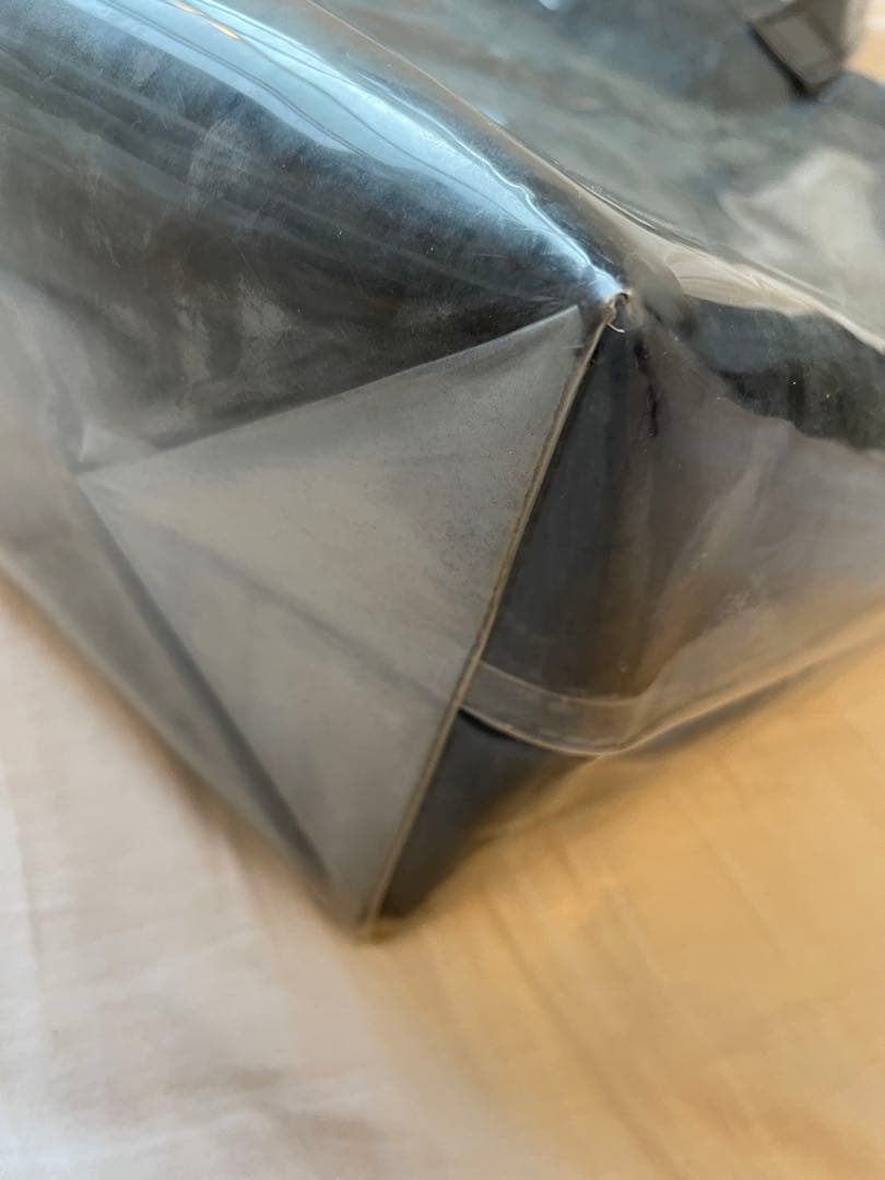 COMME des GARCONS 黒 ビニール トートバッグ