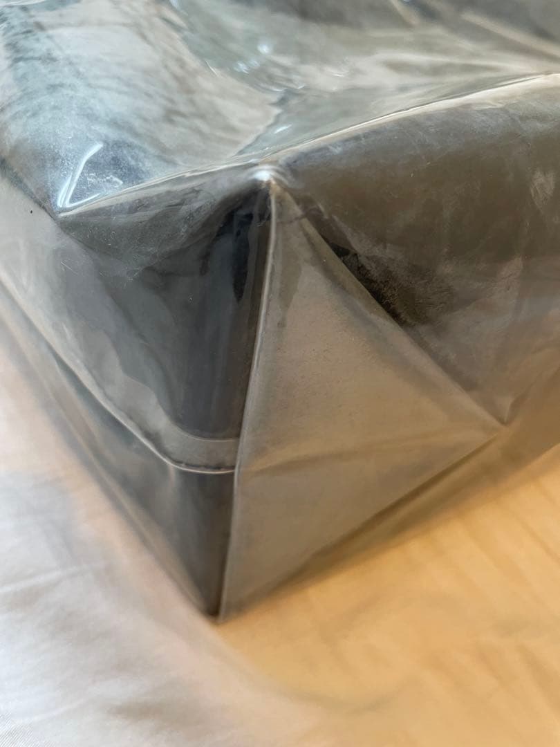 COMME des GARCONS 黒 ビニール トートバッグ