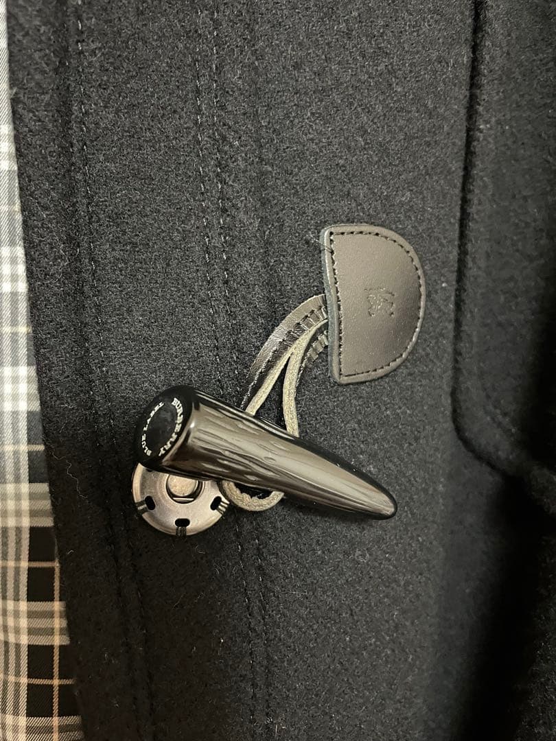 BURBERRY BLUE LABEL ブラックケープコート 38