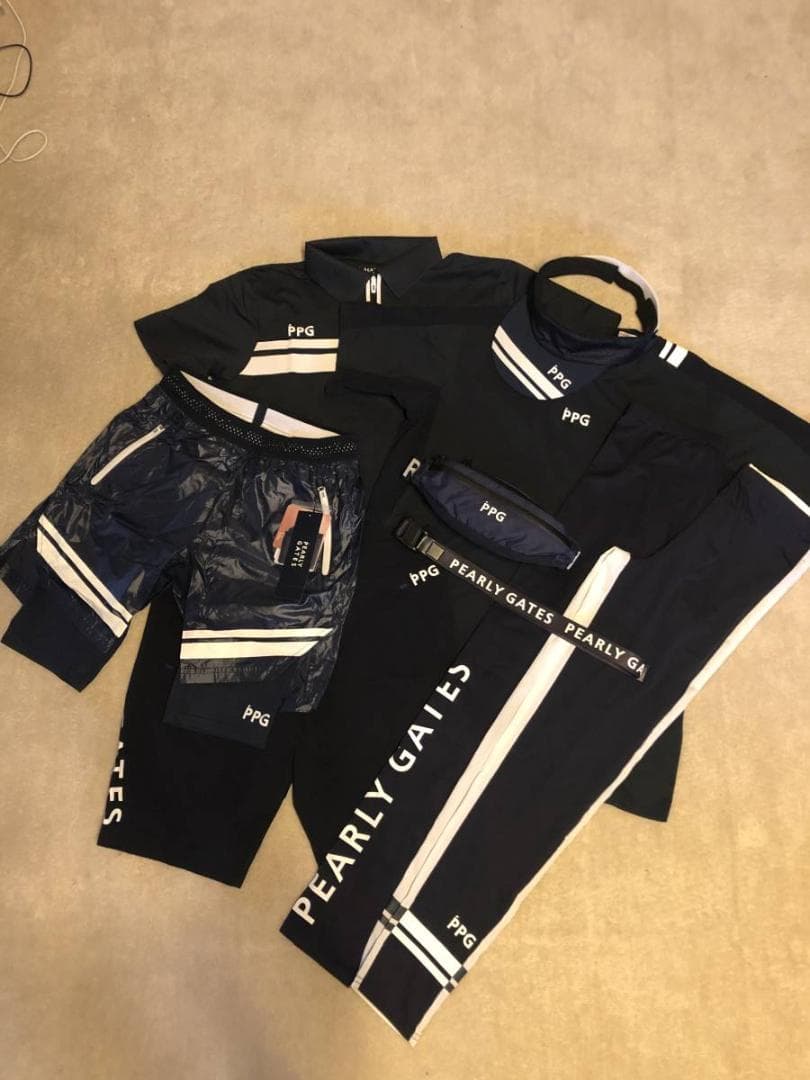 パーリーゲイツ PEARLY GATES　PPG 　9点セット ネイビー