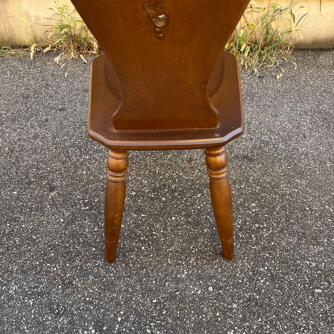 吉川商事 ダイニングチェア　アンティーク　葡萄彫刻　マンガス材