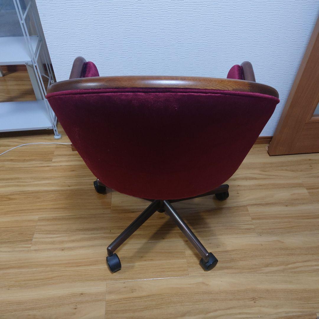 ★激レア★高級家具 カリモク ロココ調 クラシック チェスター 回転式