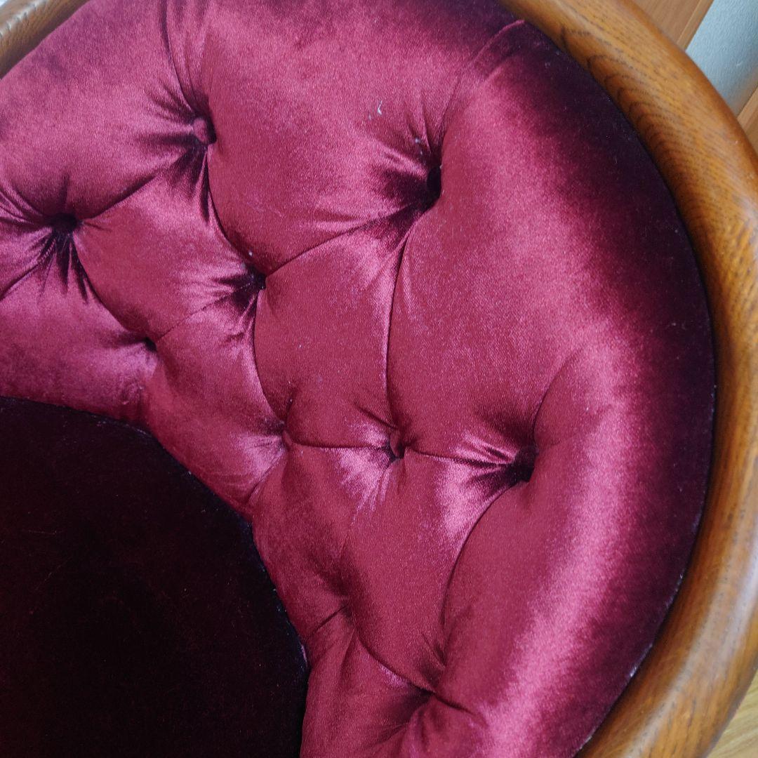 ★激レア★高級家具 カリモク ロココ調 クラシック チェスター 回転式