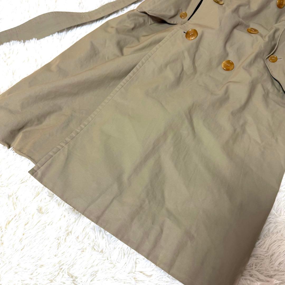 Burberry トレンチコート ノバチェック ロング丈 カーキ 玉虫 L