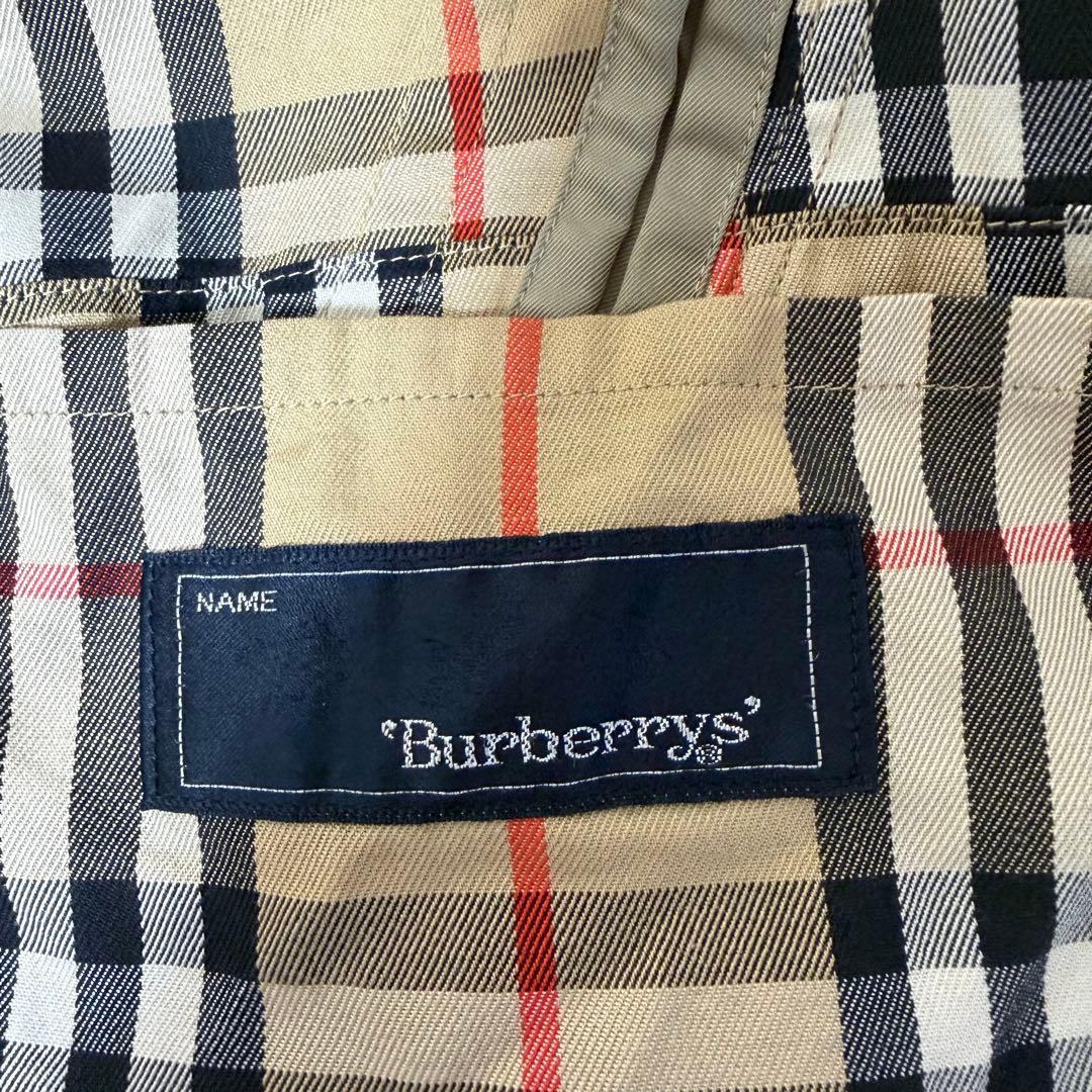 Burberry トレンチコート ノバチェック ロング丈 カーキ 玉虫 L