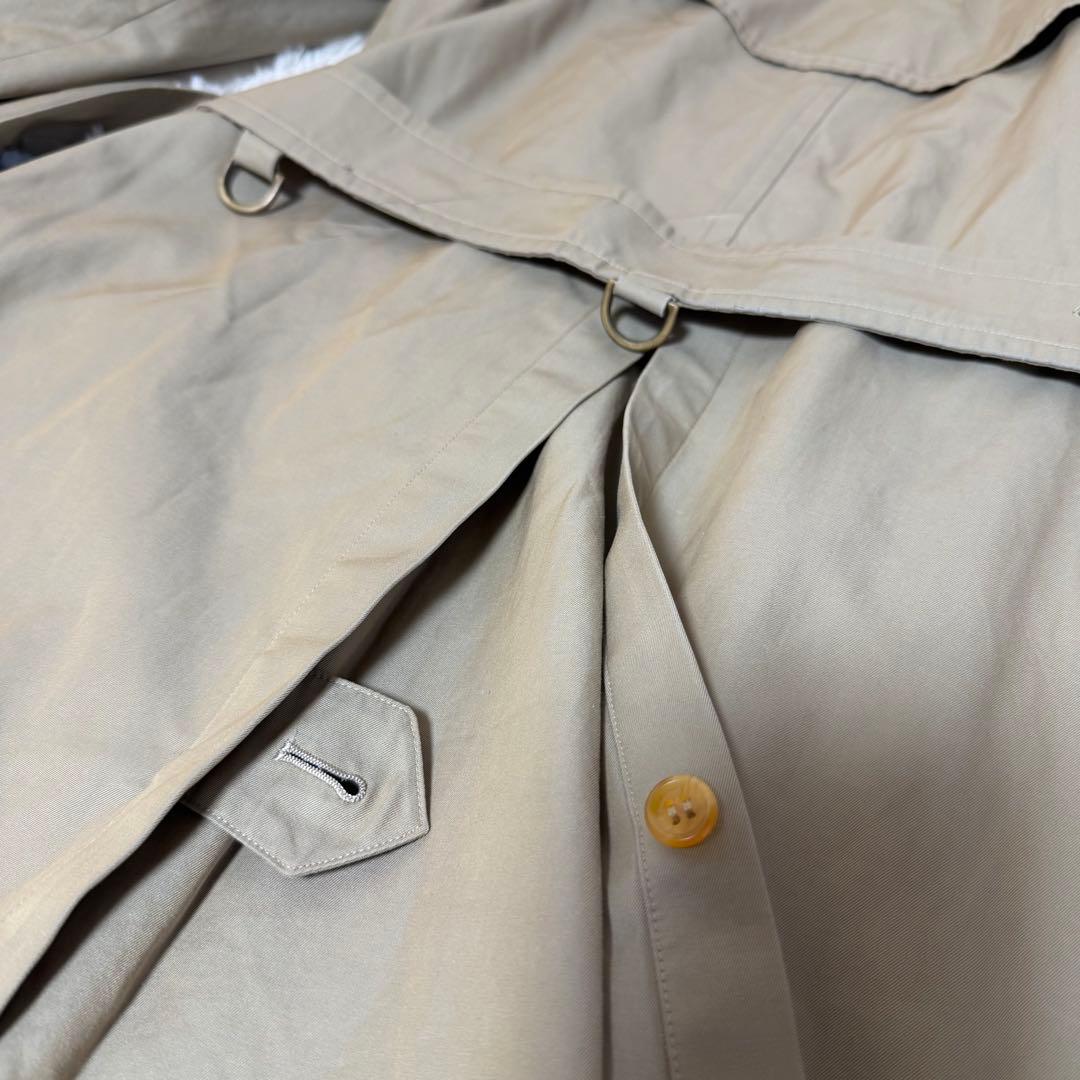 Burberry トレンチコート ノバチェック ロング丈 カーキ 玉虫 L