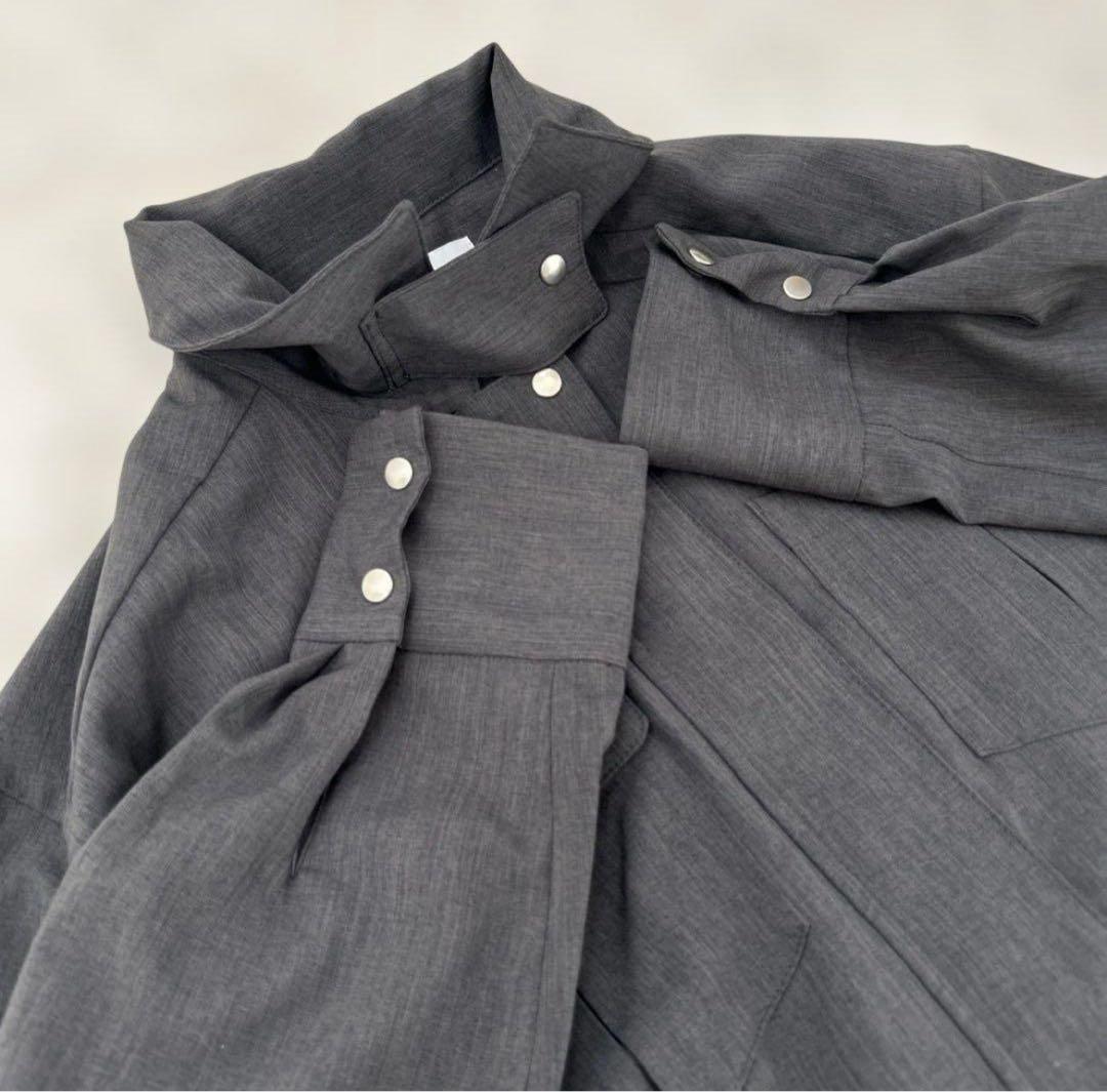 美品　ATTISESSION スタンドカラージャンプスーツ