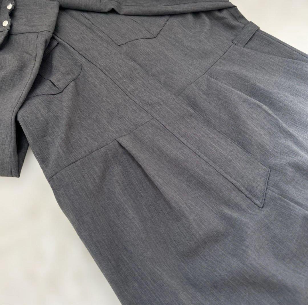 美品　ATTISESSION スタンドカラージャンプスーツ