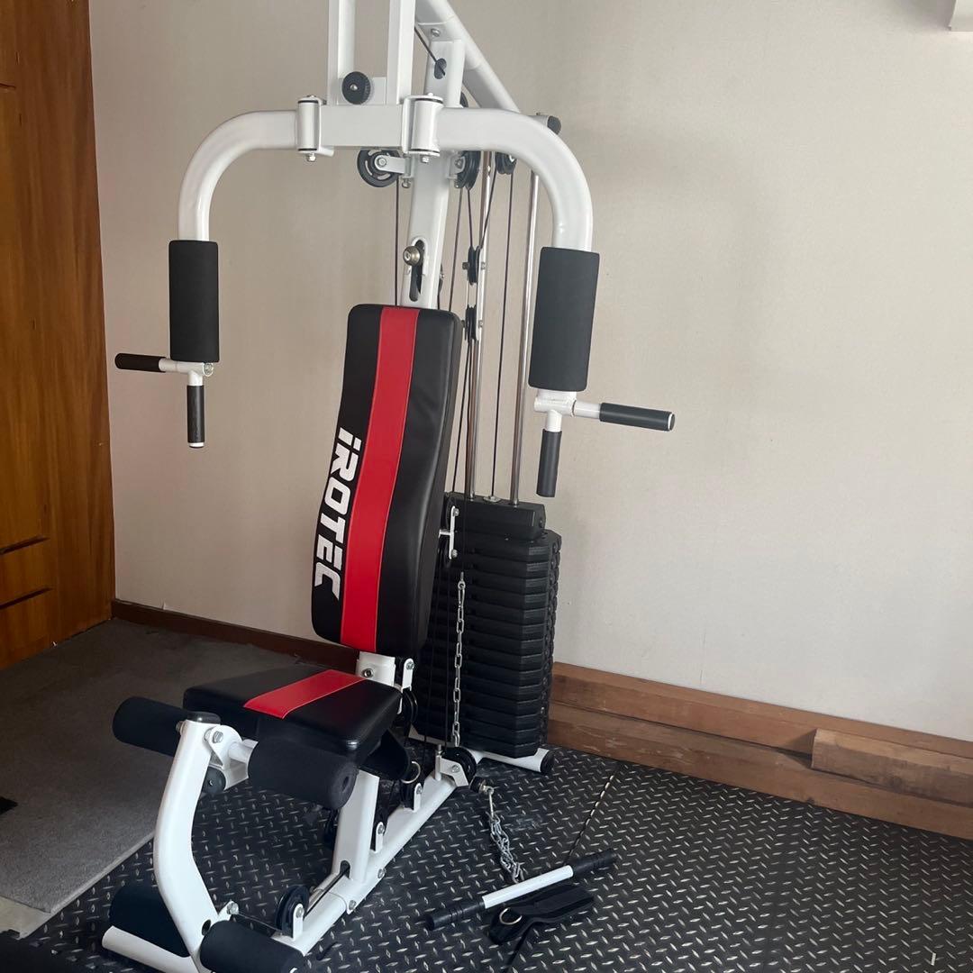 ［直接引き取り大阪市内］iROTEC トレーニングベンチ ブラック/レッド