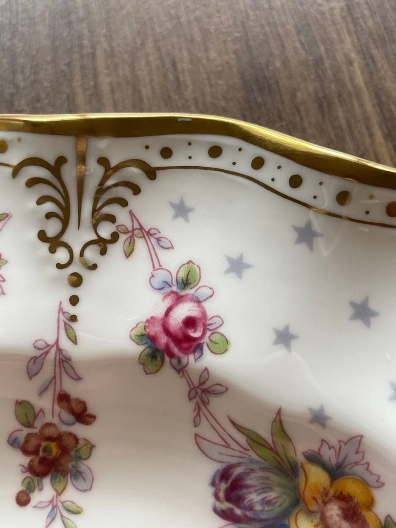 ロイヤルクラウンダービー　ロイヤルアントワネット　26cmプレート　手描き