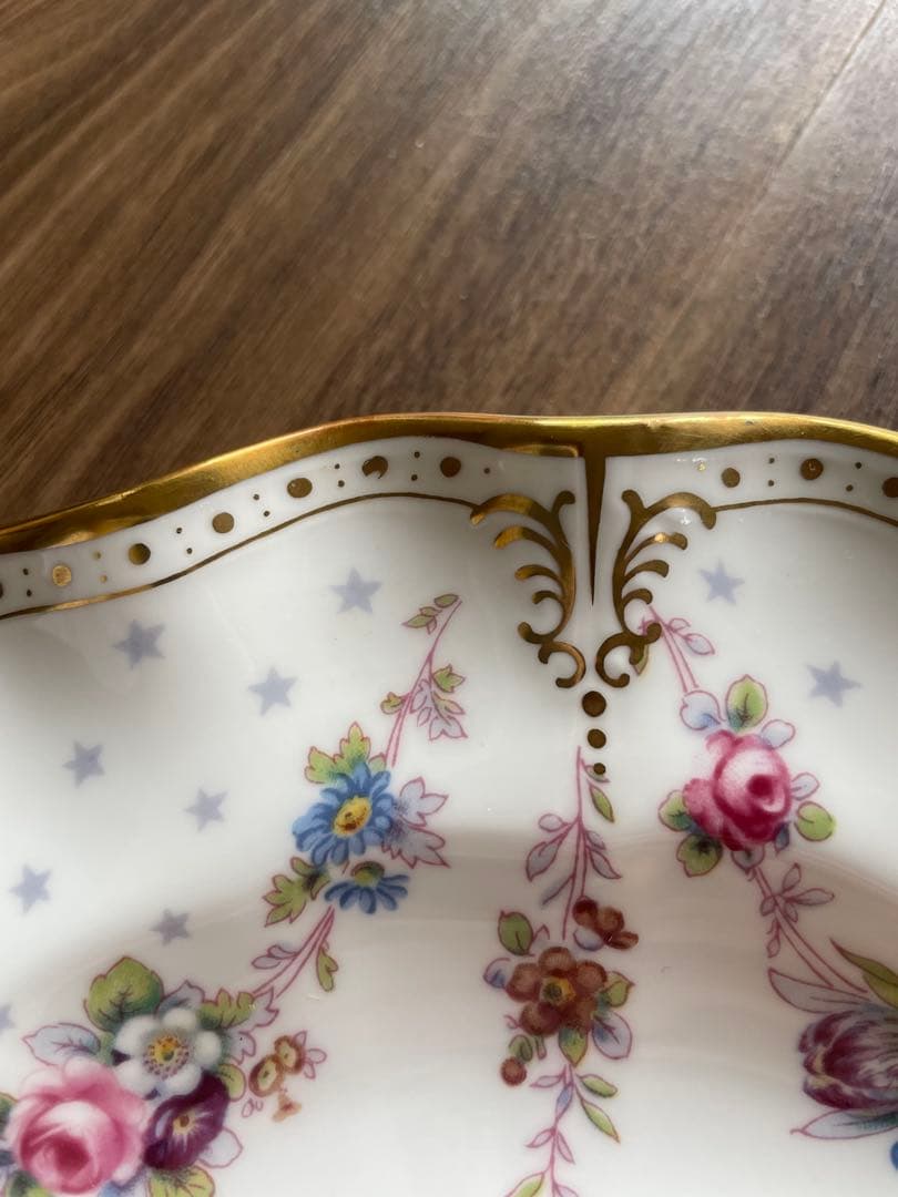 ロイヤルクラウンダービー　ロイヤルアントワネット　26cmプレート　手描き