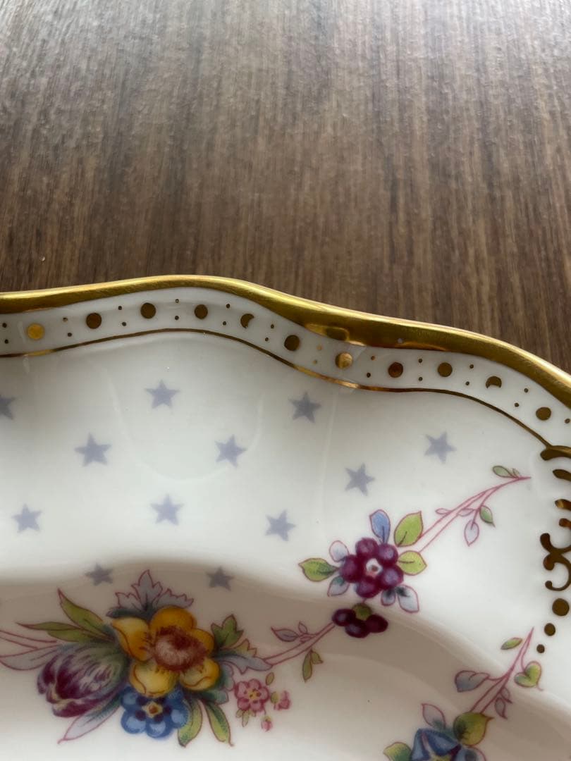 ロイヤルクラウンダービー　ロイヤルアントワネット　26cmプレート　手描き