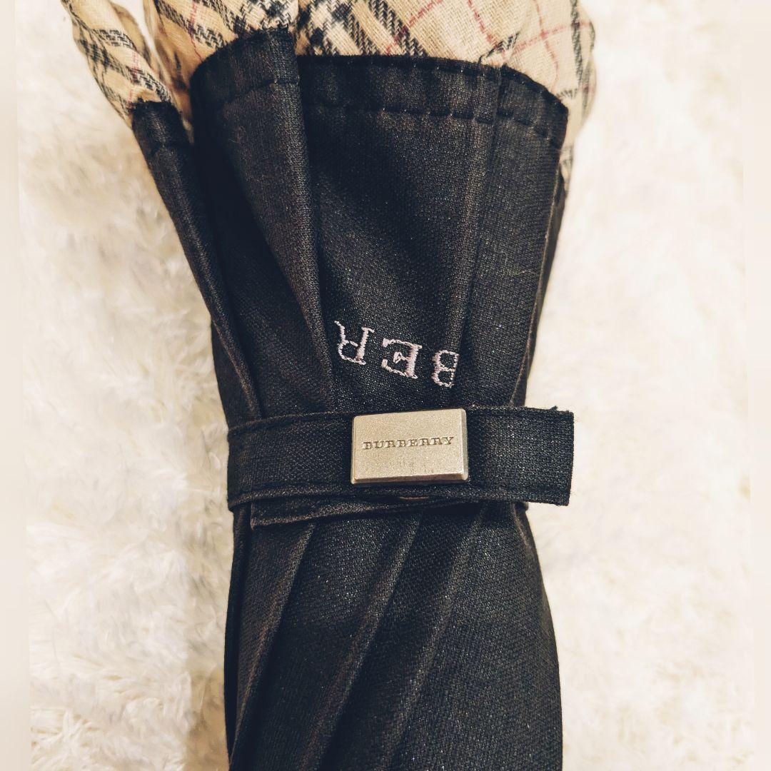 バーバリー　日傘　ノバチェックフリル