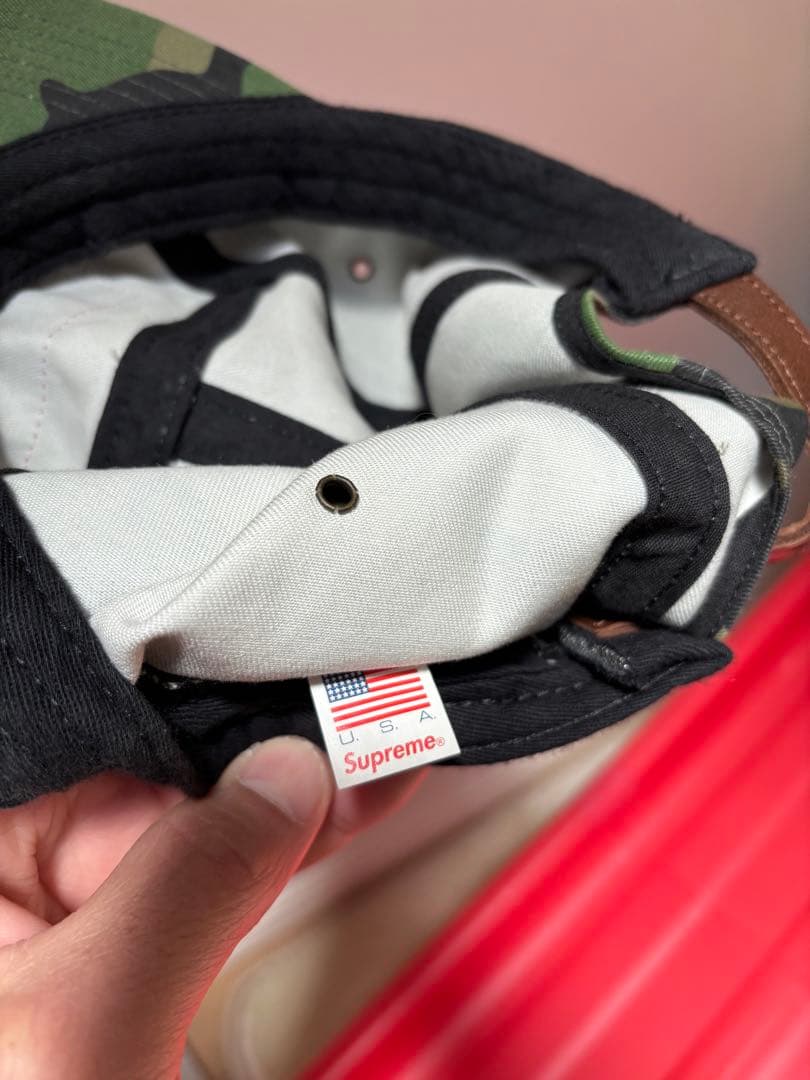 Supreme カモフラージュ フラットブリムキャップ