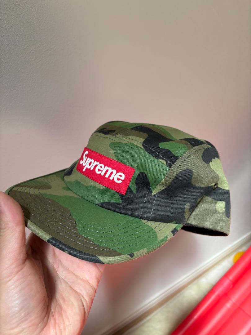 Supreme カモフラージュ フラットブリムキャップ