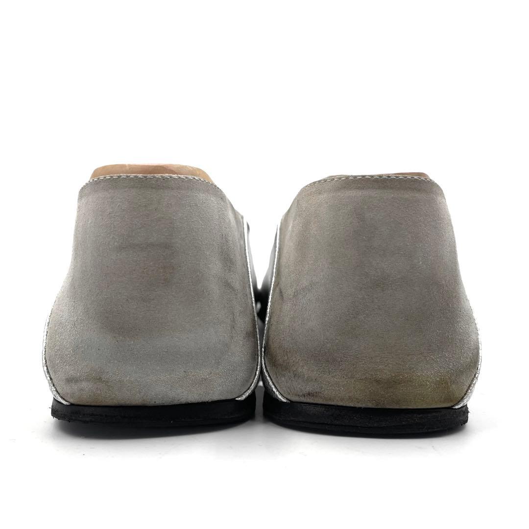 セルジオロッシ sr1 フラット スリッポン シルバー金具 銀 37 付属あり