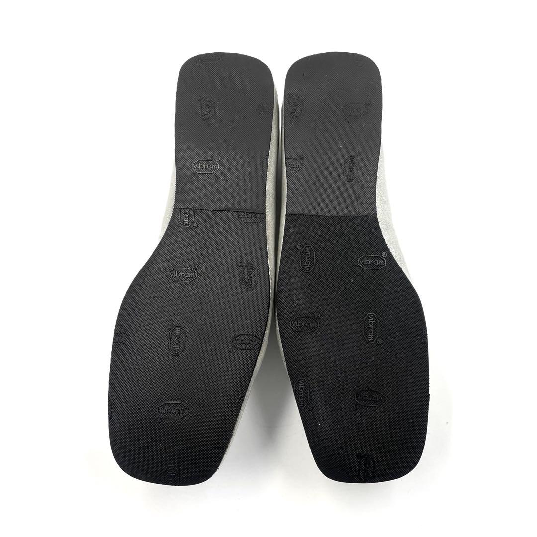 セルジオロッシ sr1 フラット スリッポン シルバー金具 銀 37 付属あり