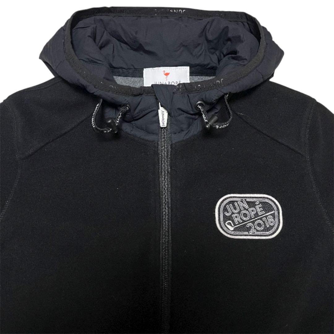 美品✨JUN&ROPE 中綿 ジップ パーカー ジャケット ブラック