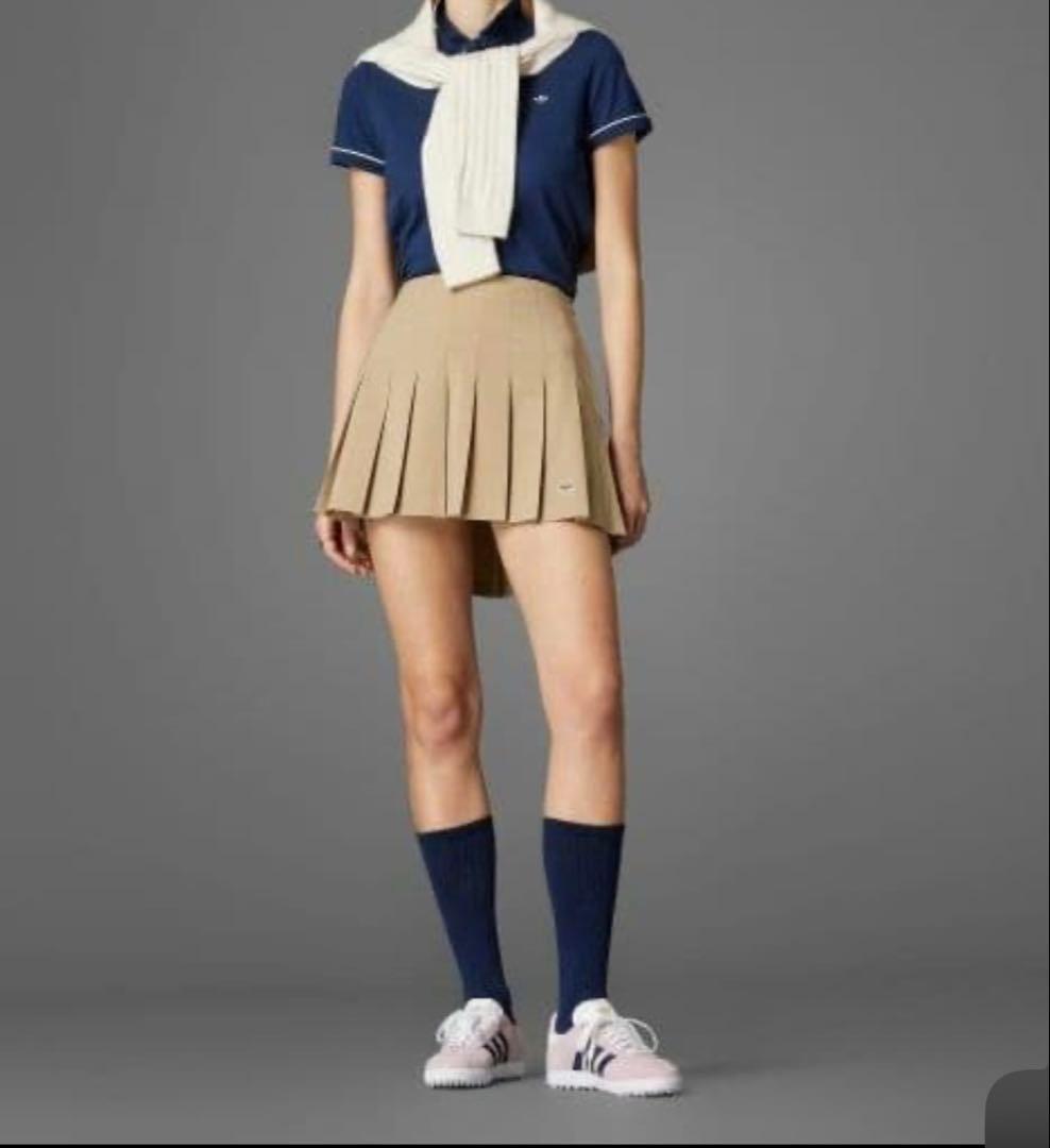 【アディダスゴルフ】プルオン プリーツスカートサイズL