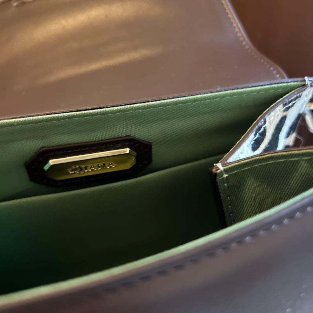 DIANA ブラウン ショルダーバッグ ヒョウ柄　新品未使用　大人気