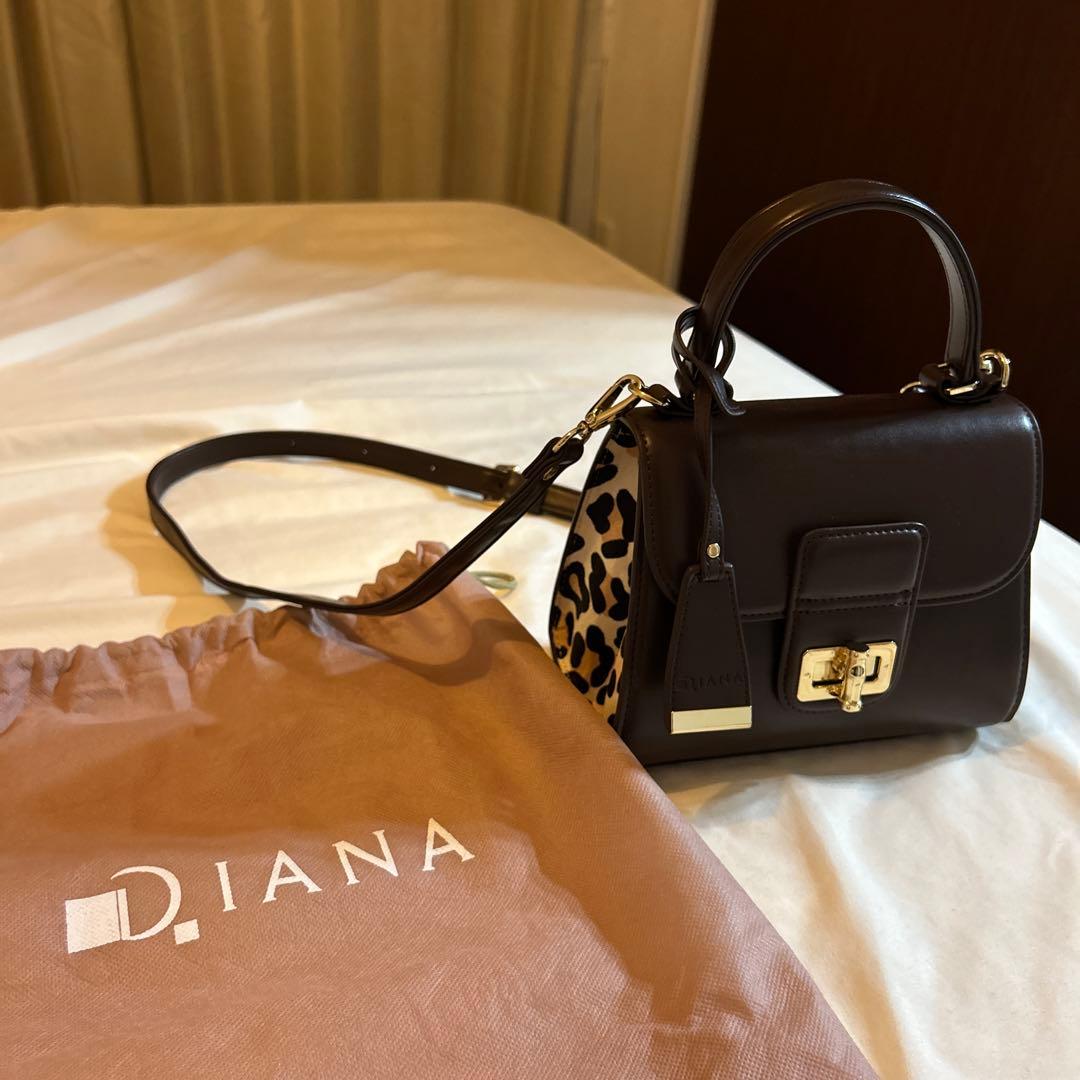 DIANA ブラウン ショルダーバッグ ヒョウ柄　新品未使用　大人気