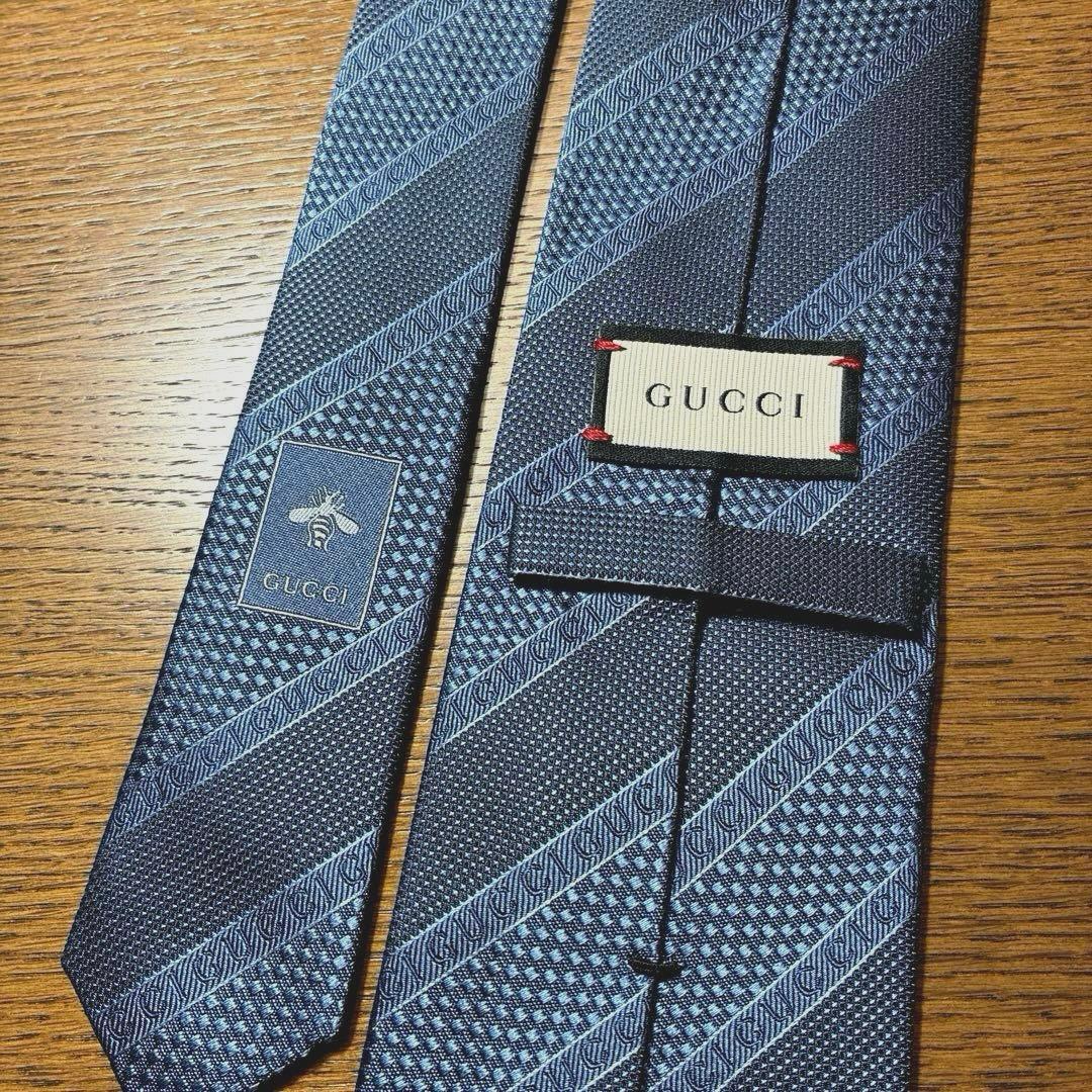 【美品】GUCCI グッチ ネクタイ 蜂bee