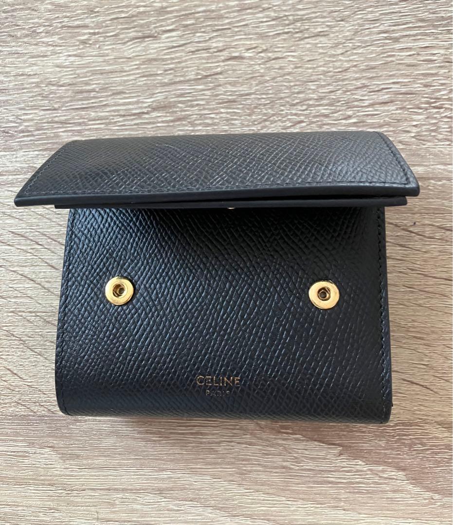 美品　CELINE ブラック 三つ折り財布