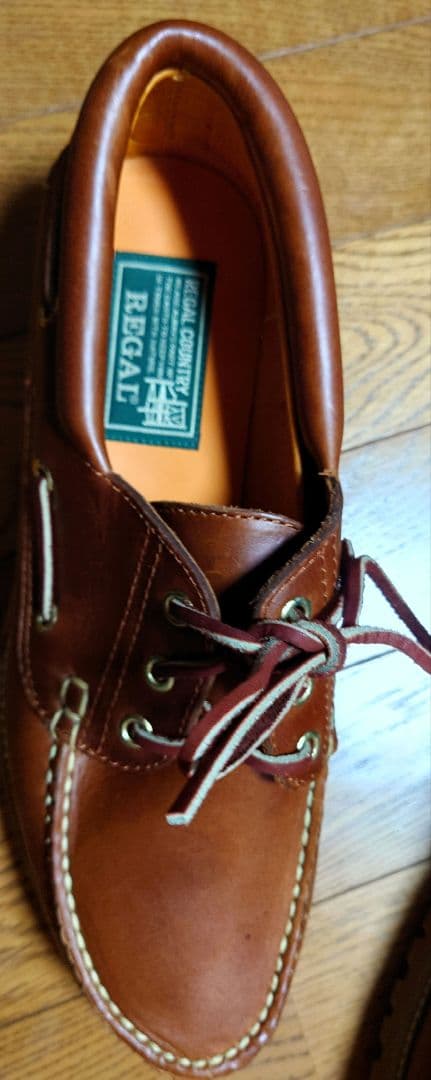 【新品】REGAL COUNTRY デッキシューズ（27）3eye〈JE38〉茶