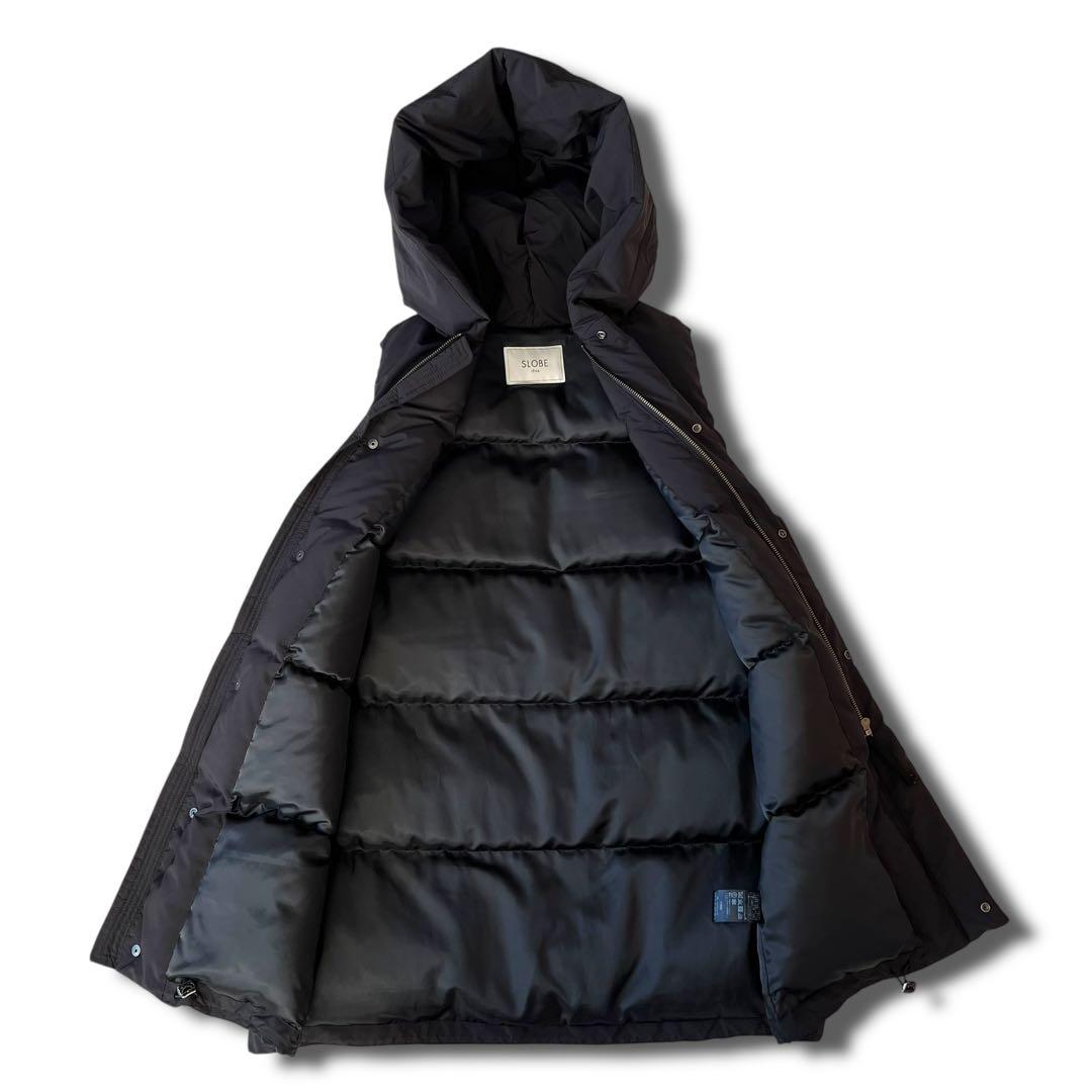 極美品 SLOBE IENA P/NP タフタ ノースリ ダウン ミドル