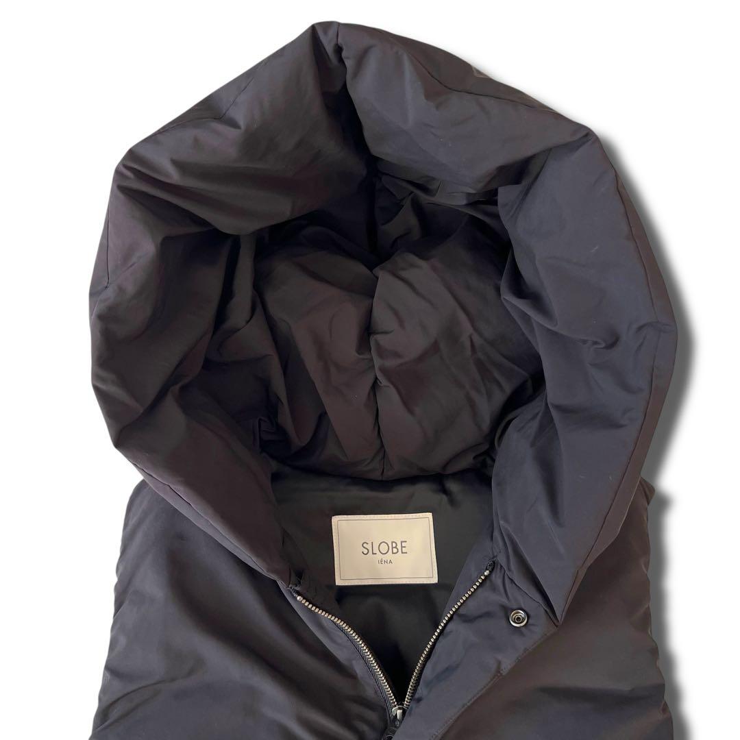 極美品 SLOBE IENA P/NP タフタ ノースリ ダウン ミドル