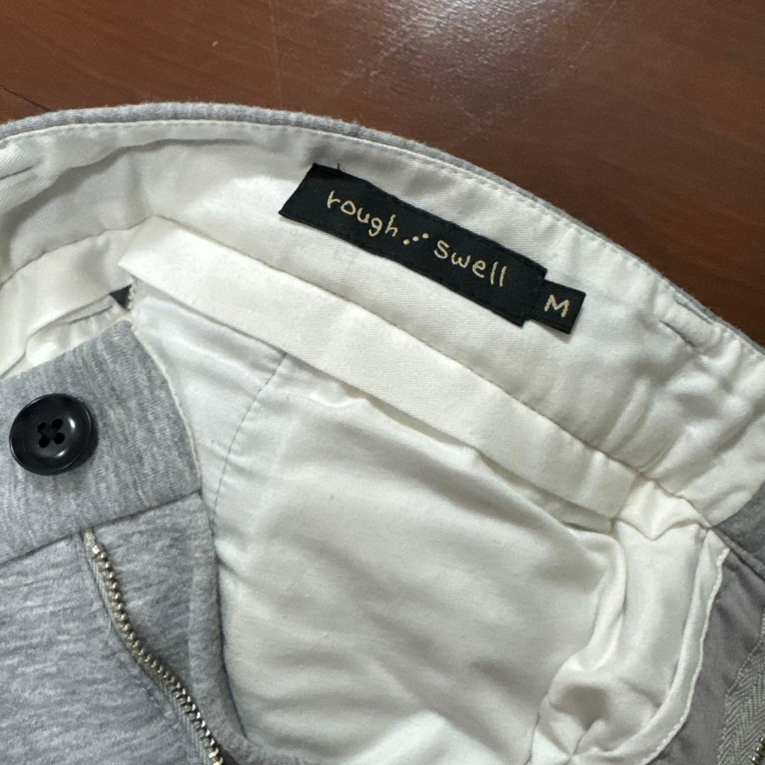 RSD ロゴ入り グレー スラックスパンツ　rough & swell