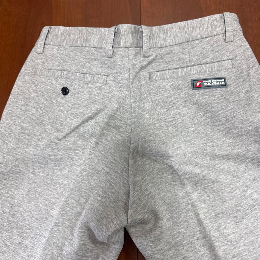 RSD ロゴ入り グレー スラックスパンツ　rough & swell